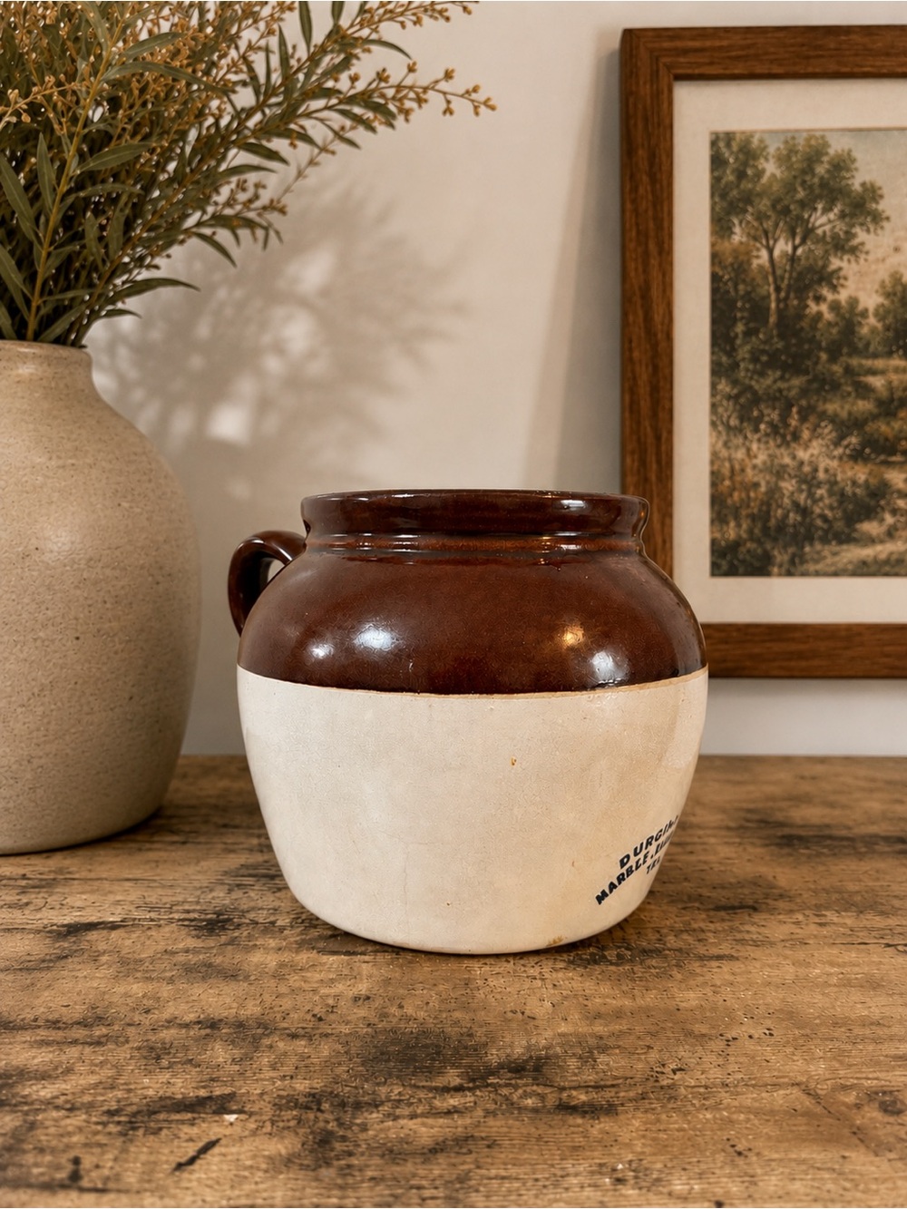Durgin-Park Market Dining Rooms USA Stoneware Bean Pot Crock